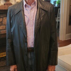 Adler Vintage Men’s Black Leather Jacket